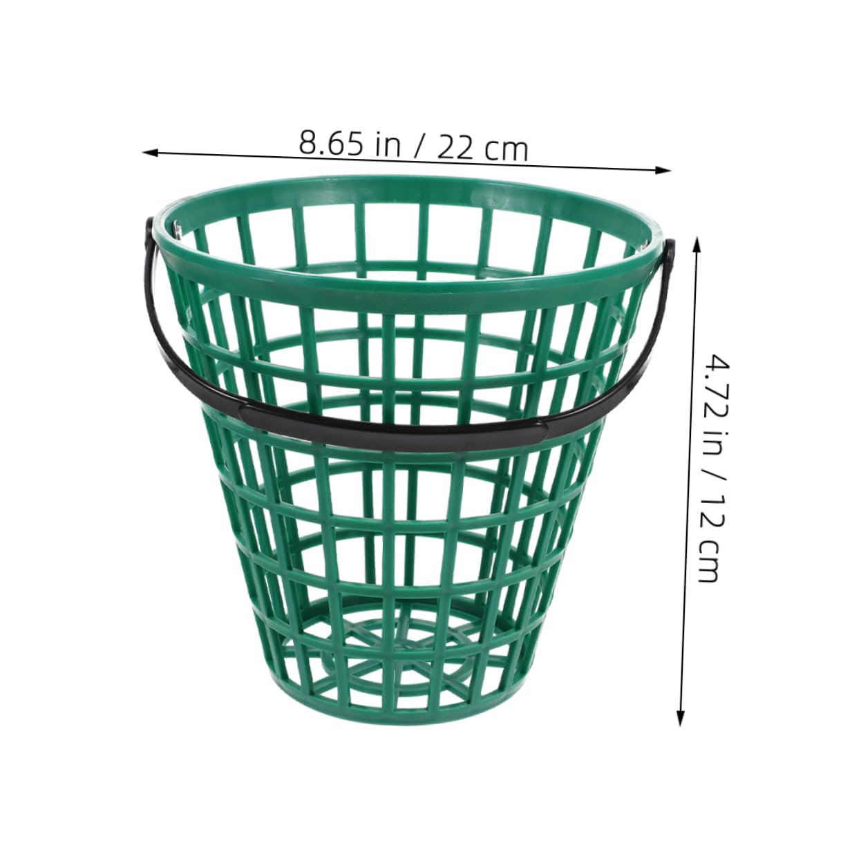 Alipis 2pcs Golf Ball Holder Large Storage Basket Plastic Golf Ball Box Portable Container