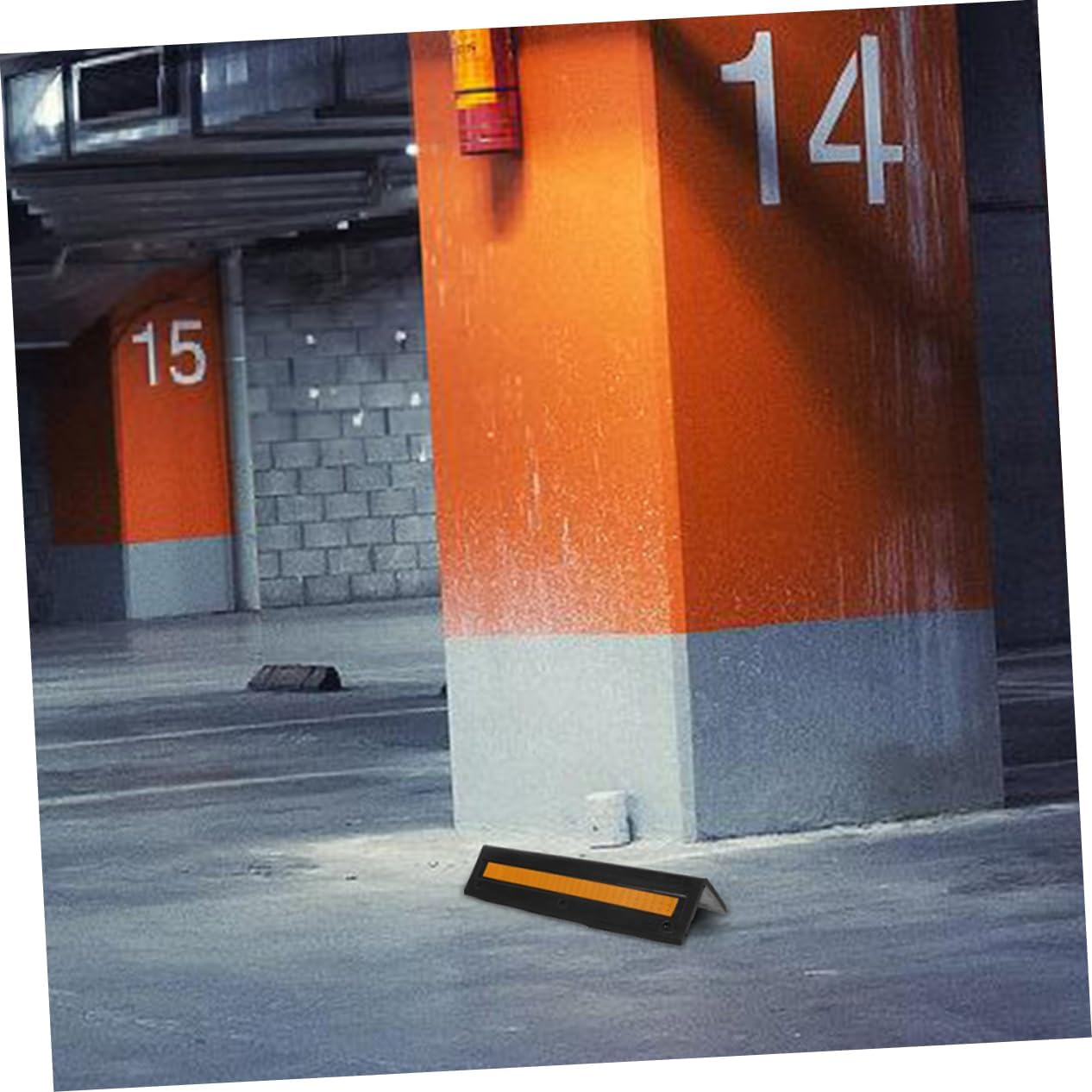 Reflective Rubber Wall Guards Parking Garage Edge Protector Enhances Safety with Reflective Strips for Vehicle Pedestrian Protection Effortless Installation