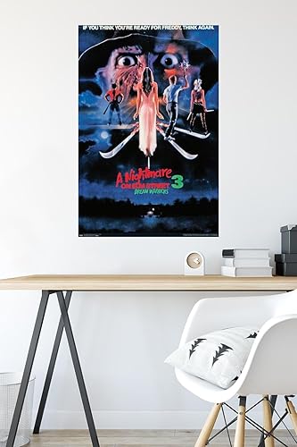 Miniatura 5 de Trends International A Nightmare on Elm Street 3 Dream Warriors - Póster de pared de una hoja, 22.375 x 34 pulgadas, póster premium y paquete de