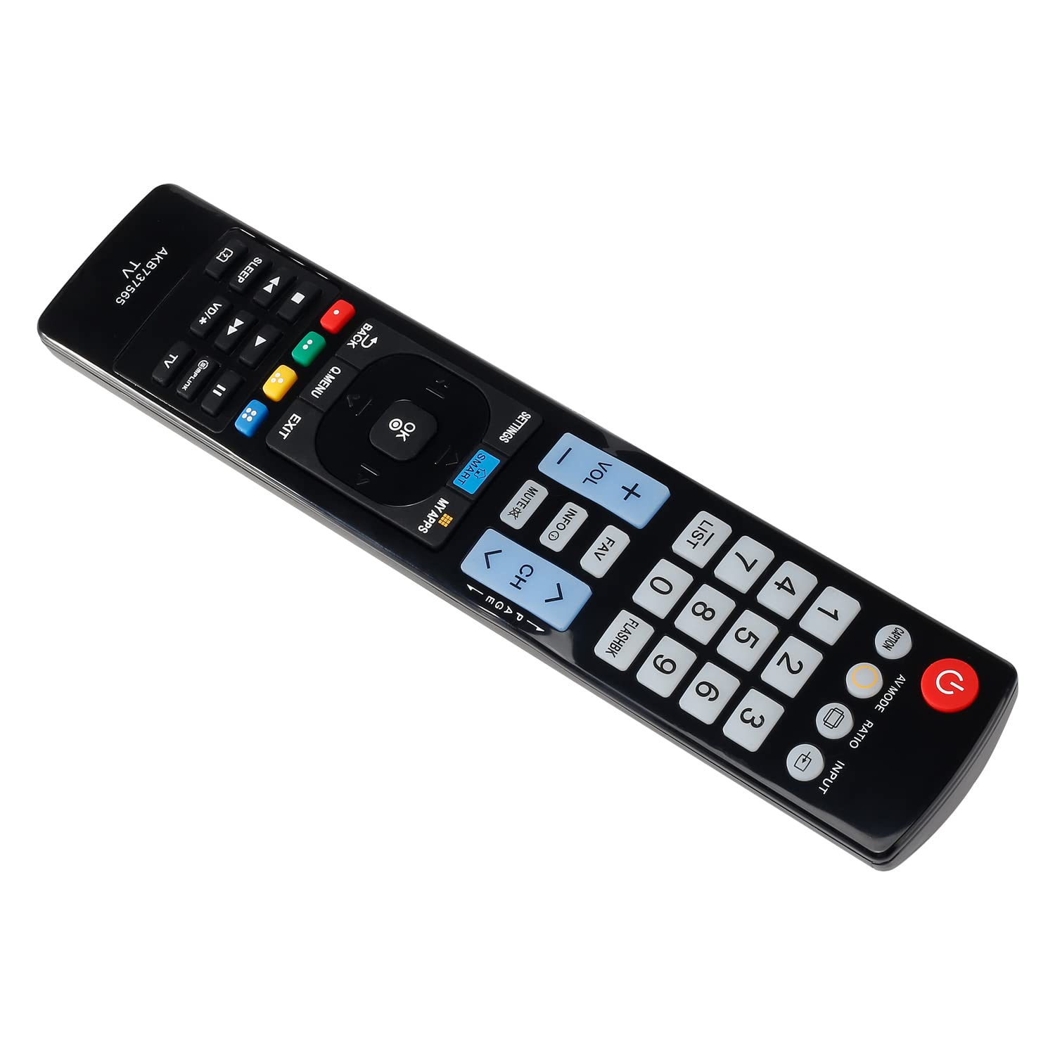 Vinabty Remplacement Télécommande AKB73756565 pour LG TV 32LB650, 39LB650, 42LB650, 47LB650