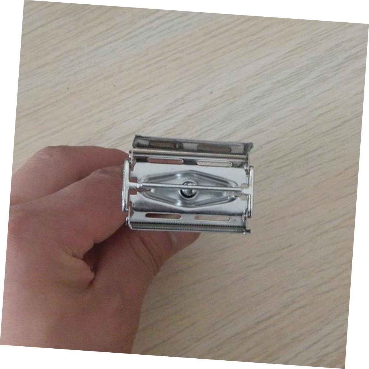 NOLITOY Supply Shape Manual Razor Holder Double-sided Barber Shaving Metal Material Lightweight Portable