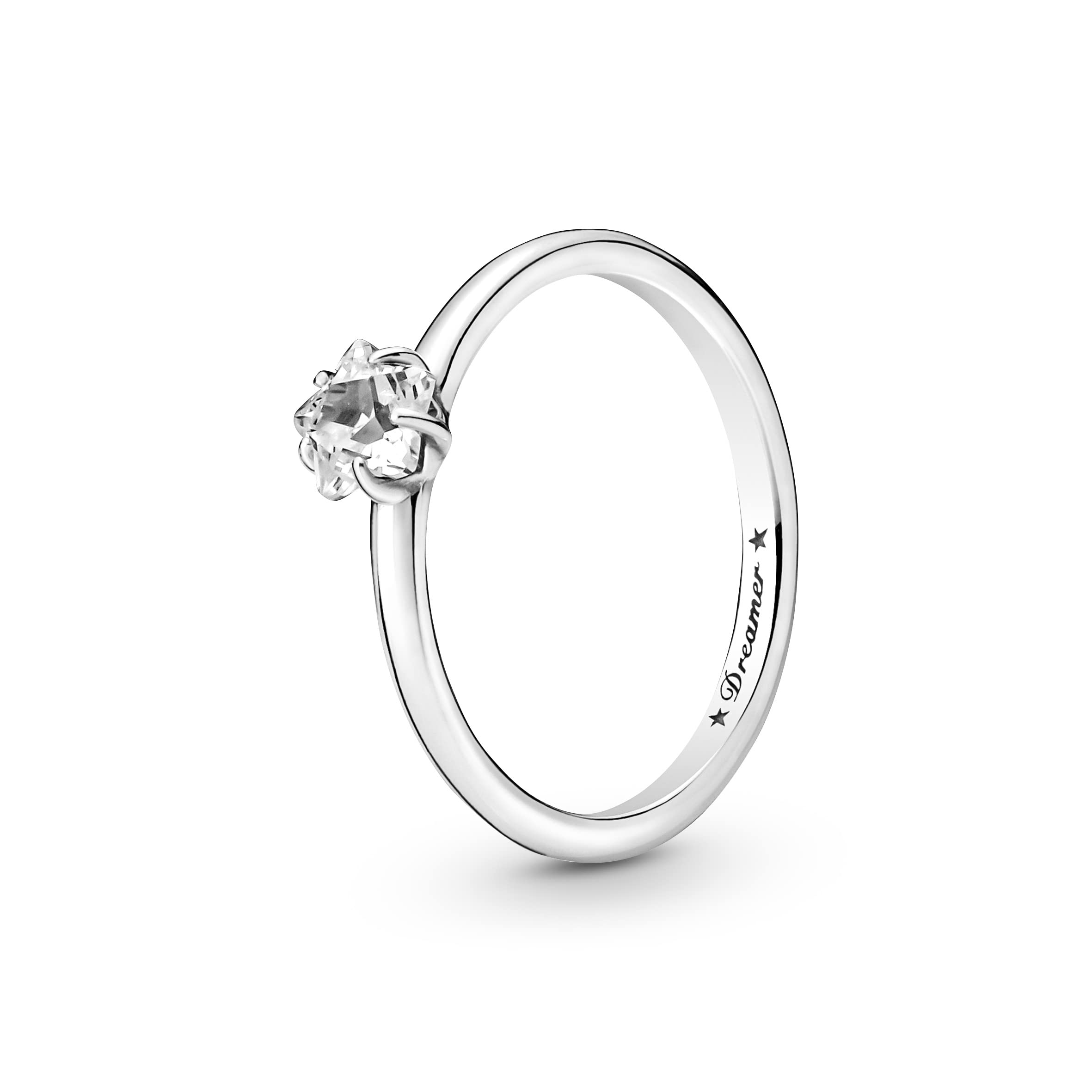Pandora Moments Ring Stern, Sterlingsilber, mit klarem Cubic Zirkonia, 48