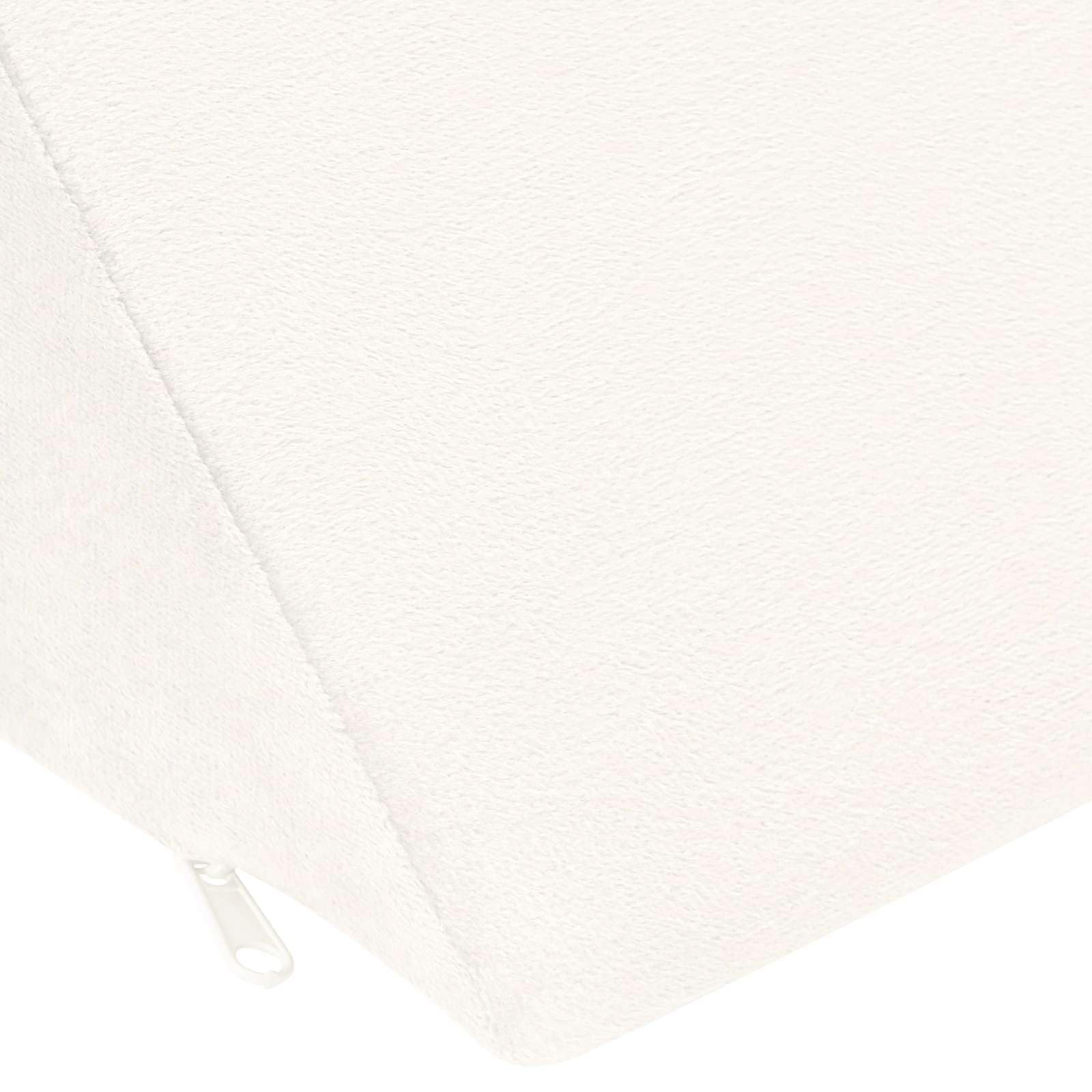 Almohada para piernas de espuma de poliuretano, color blanco, ergonómica, 68 x 25 x 21,5 cm, cojín para dormir de espalda y de lado, espuma viscoelástica alternativa con superficie de