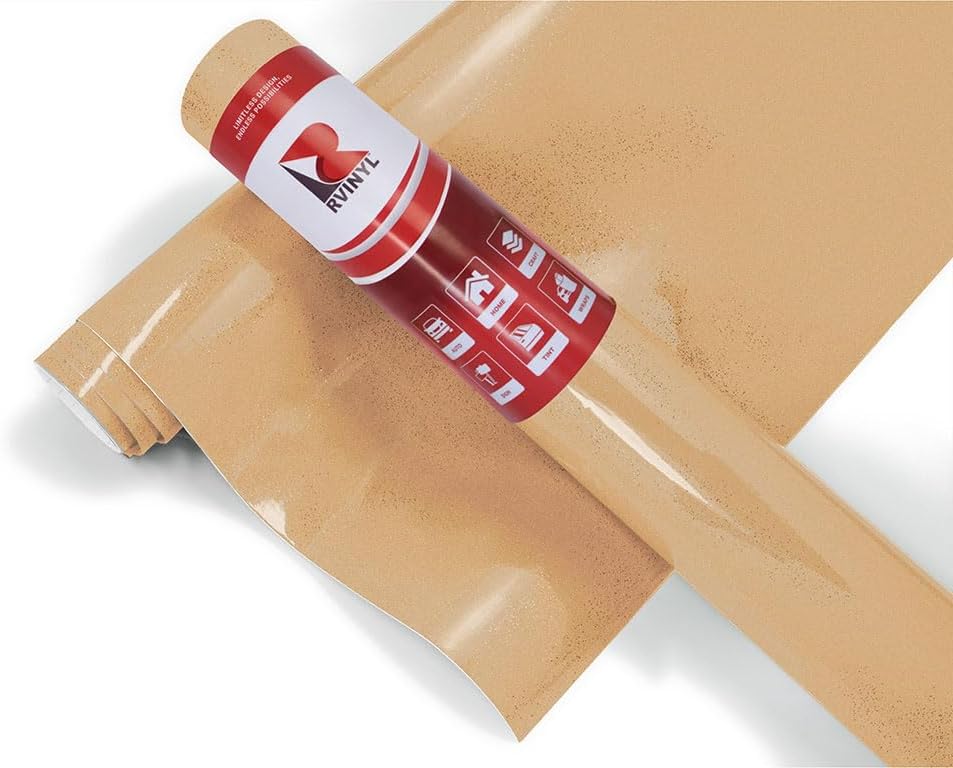 Avery Dennison SC950 Metallic Light Gold High-Gloss Permanent Adhesive Vinyl Roll for Craft and Sign Cutters (12in x 10ft Roll)
