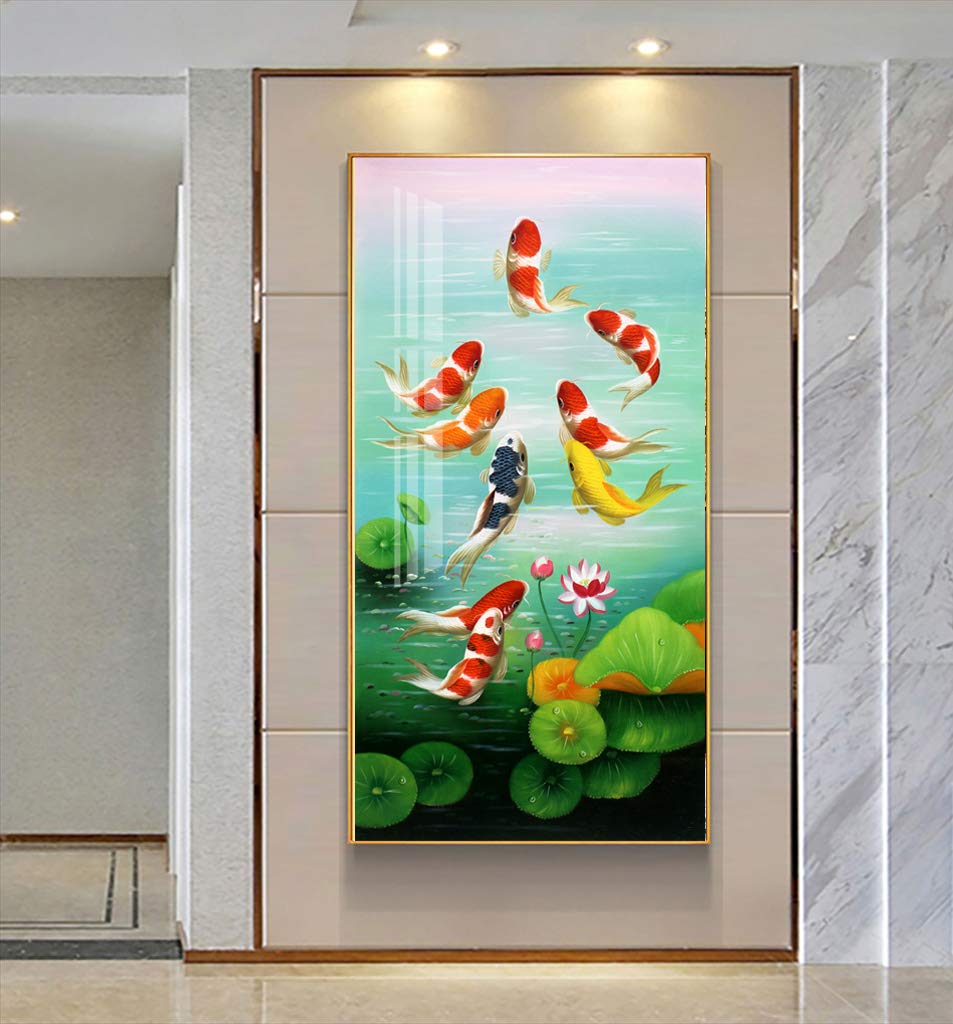 クリスタルブルー 魚のアート作品 62/150 Amazon.com: HYLOVE FISH Art-Original Contemporary Aluminum