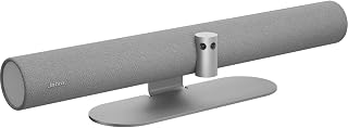 Jabra PanaCast 50 – Intelligent 180° Panoramic-4K Meeting Room Video Camera – Inclusive Video Conferencing Camera with Full Room Coverage, Easy to Set-Up Wide Angle Webcam with Microphones - Grey