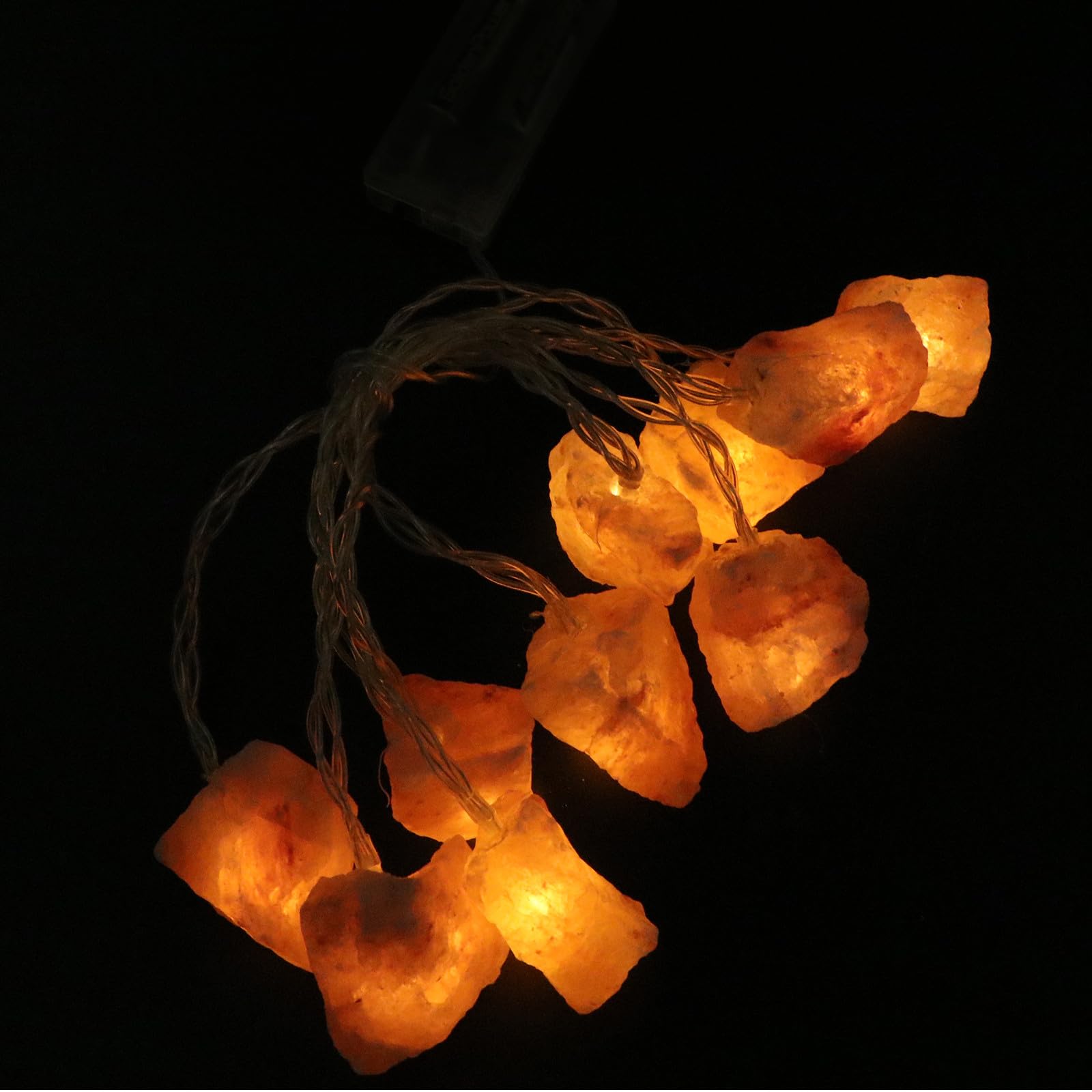 Guirlande Lumineuse Sel Himalaya Éclairage sans Prise pour Déco Festival et Patio