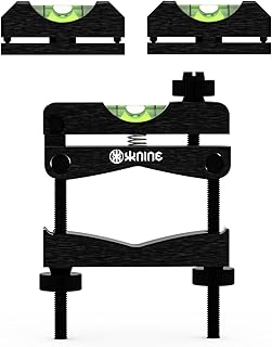 KNINE OUTDOORS Scope Leveling Tool Scope Mounting Level Universal and Professional Tool with Heavy-Duty Designed and Stored in Case for Maintenance, Black Silver Rich Gold - KNINE OUTDOORS