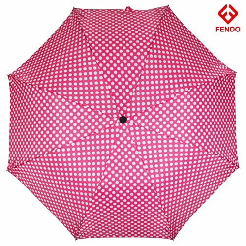 Image of Fendo 24.5 Inch 2 Fold Umbrella for Men & Women | Windproof & Waterproof Umbrella | Foldable Travel Umbrellas with Strong Frame | Ideal for Everyday Use