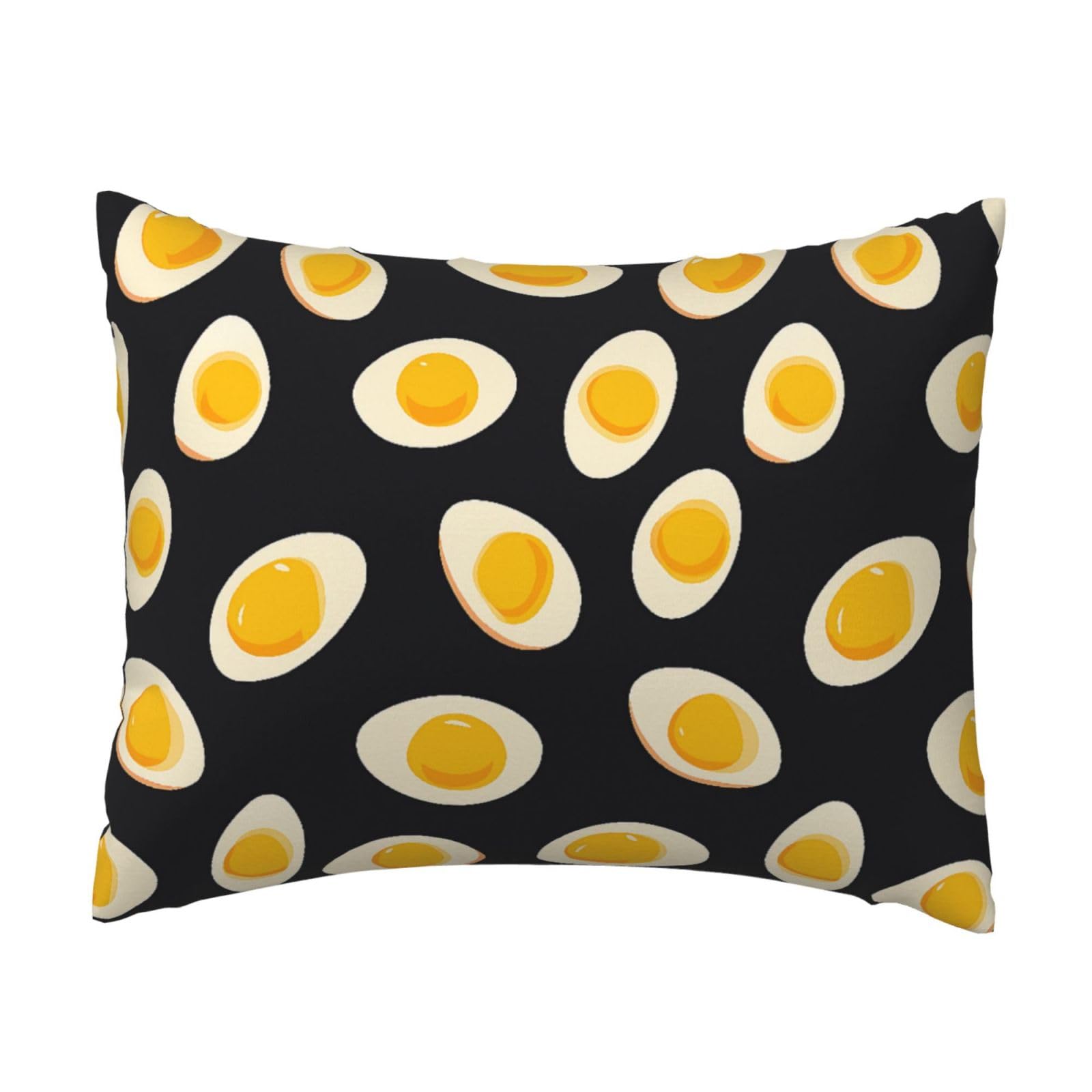 Funny Egg Pillowcase Soft Plush with Zipper Decorative Pillowcovers 16x20 in