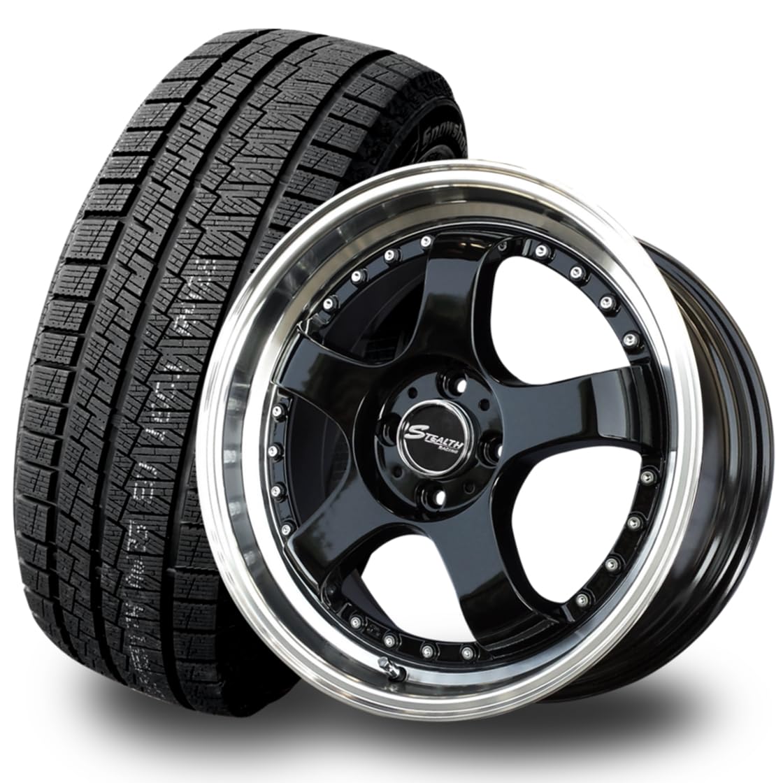 Amazon | 205/50R17 スタッドレスタイヤ&ホイール4本セット オーラ  