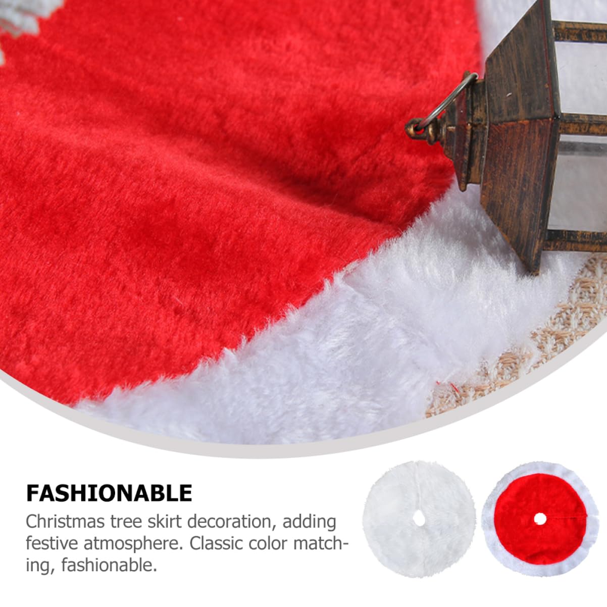 Zerodeko 3 Set Tappeto Inferiore Dell'albero Di Natale Decorare Decorazione Da Tavolo Dell'albero Di Natale Christmas Party Copribase Albero Decorazioni Natalizie Stoffa 2 Pezzi*3