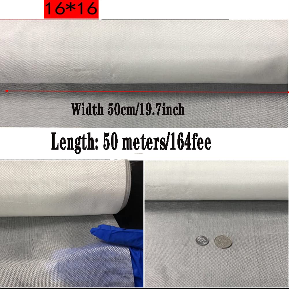 Rolka z włókna szklanego, Tkana tkanina wzmacniająca z włókna szklanego 50M 16X16 Wiele rozmiarów(Width 50Cm)