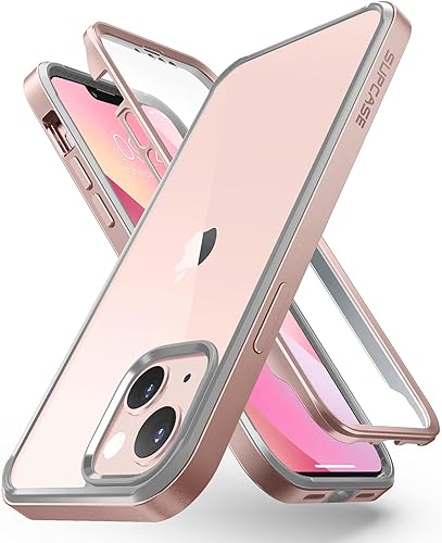 SUPCASE UB Edge Pro Series - Funda para iPhone 13 (versión 2021) de 6.1 pulgadas, funda protectora transparente de marco delgado con protector de