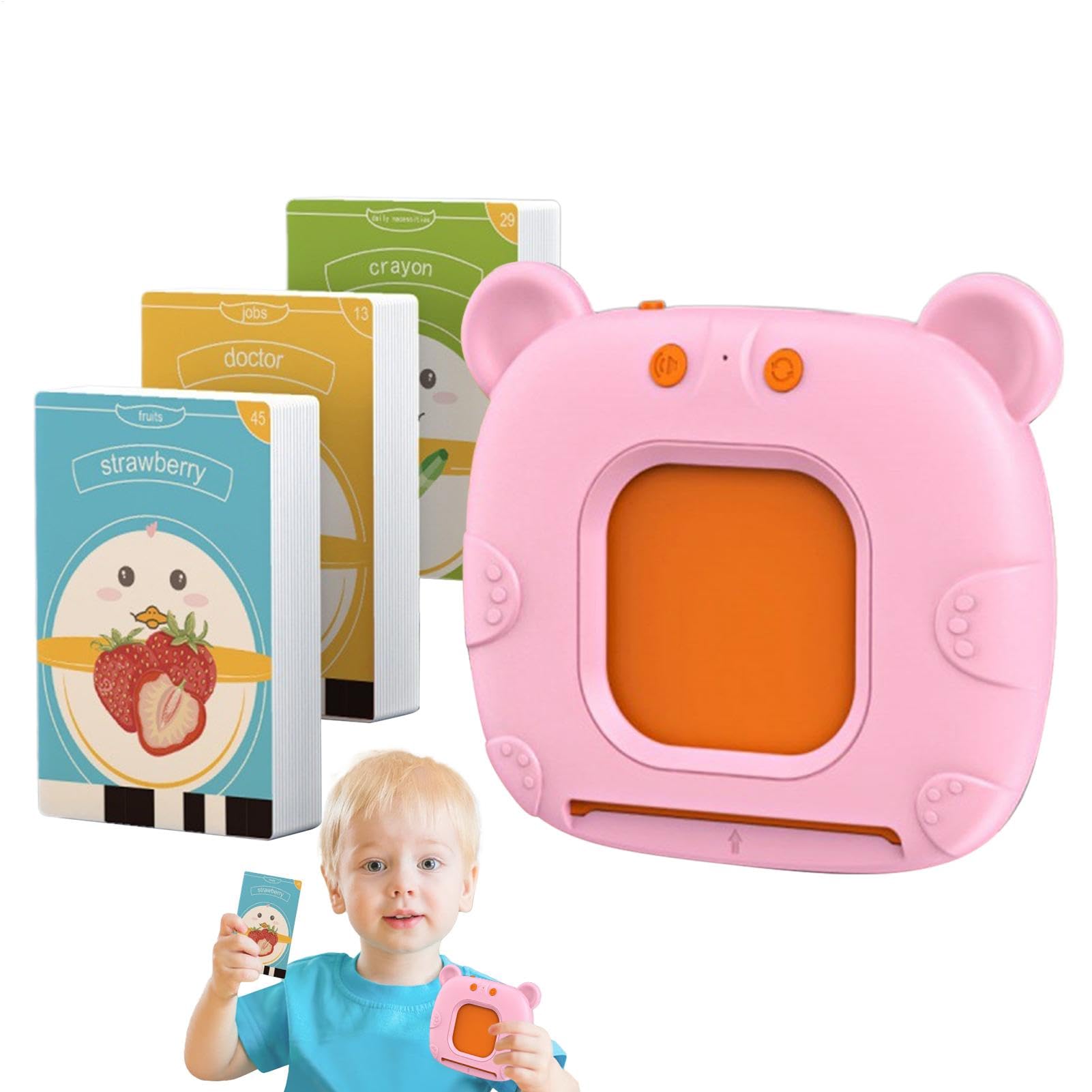 Tarjetas flash parlantes | Tarjetas didácticas para niños pequeños de 2 años, juguetes sensoriales | Tarjetas flash parlantes para juguetes interactivos para niños pequeños | Tarjetas Flash, juguetesC