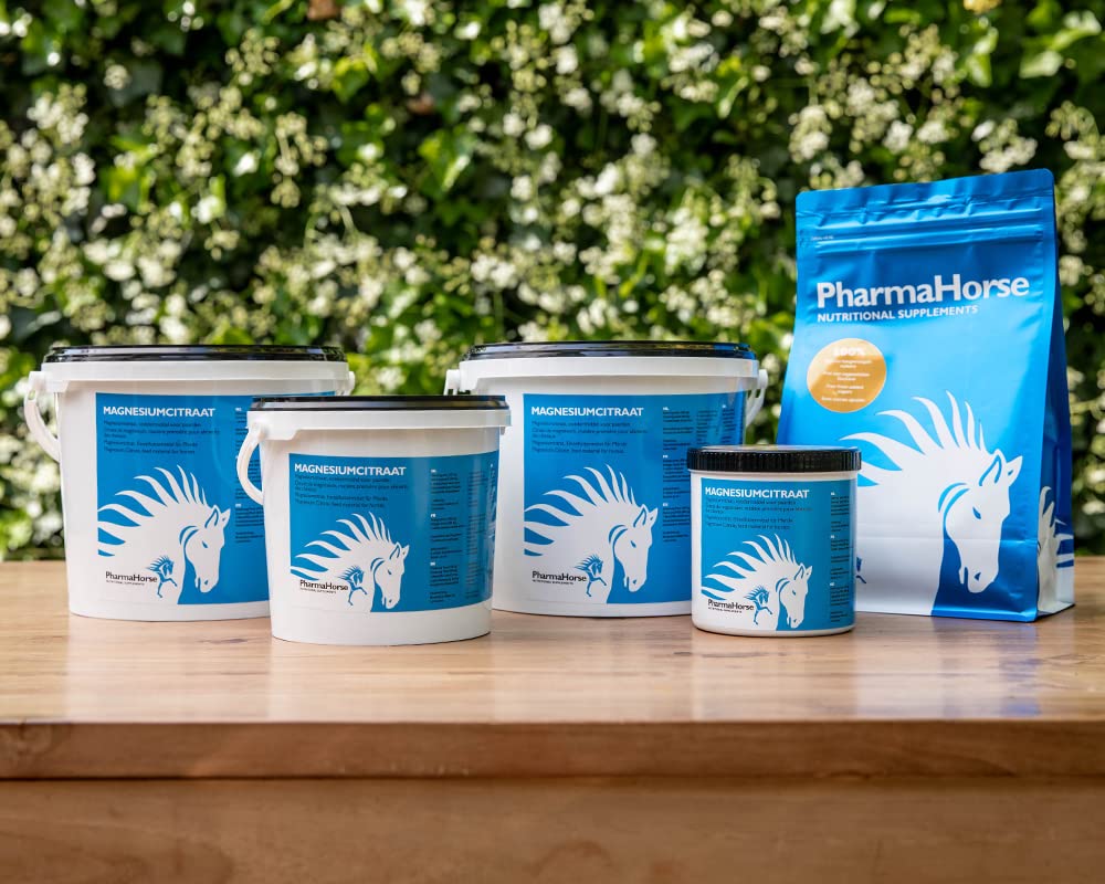 PharmaHorse Magnesiumcitrat | Nervensystem | Konzentrationsvermögen | Muskeln & Knochen | Dopingfrei | 5000 Gramm