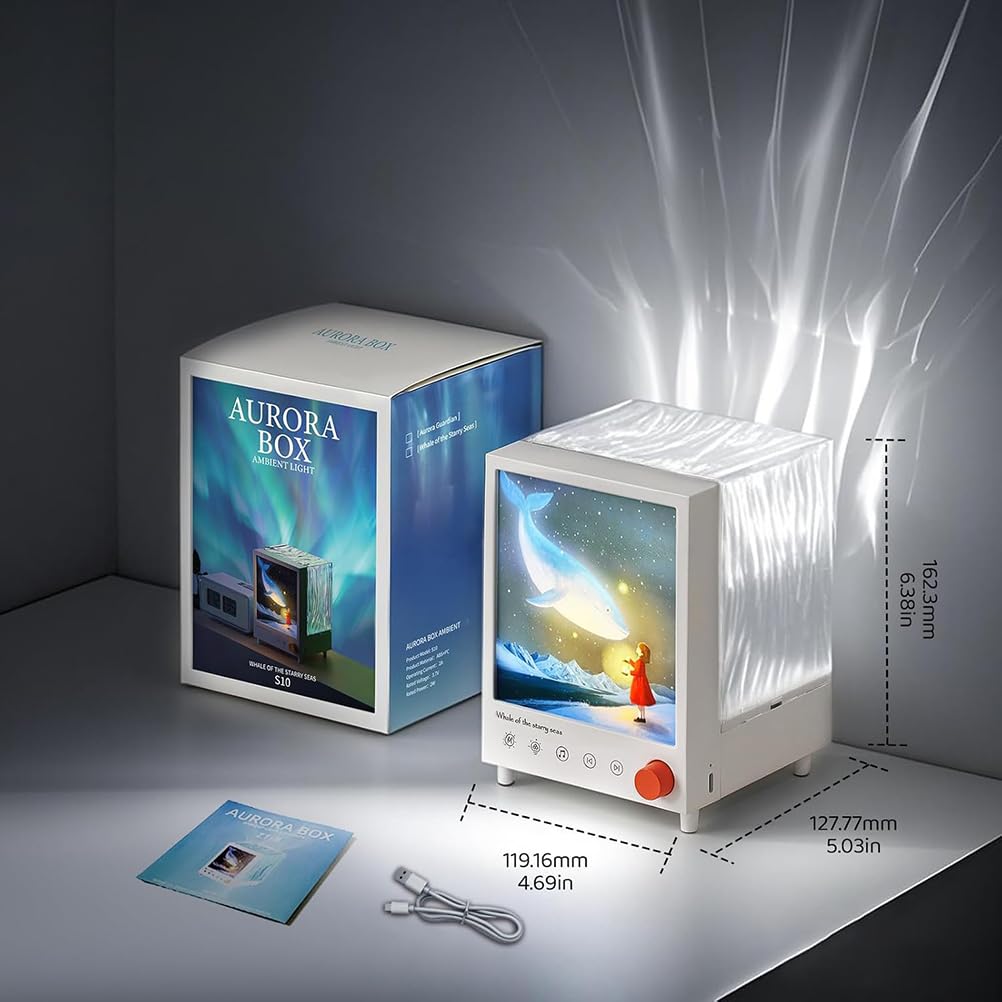 AoLa Proyector de cielo estrellado niños, proyector LED Aurora con 7 efectos de luz y 7 luces nocturnas de ruido blanco luz de fiesta Galaxy para niños con música Bluetooth lámpara de aurora boreal