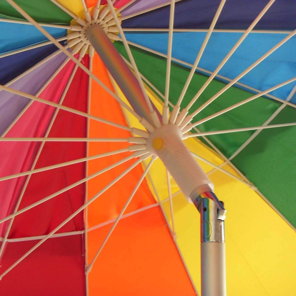 EasyGo 8 Foot HEAVY DUTY HIGH WIND Beach Umbrella Giant 8' Beach