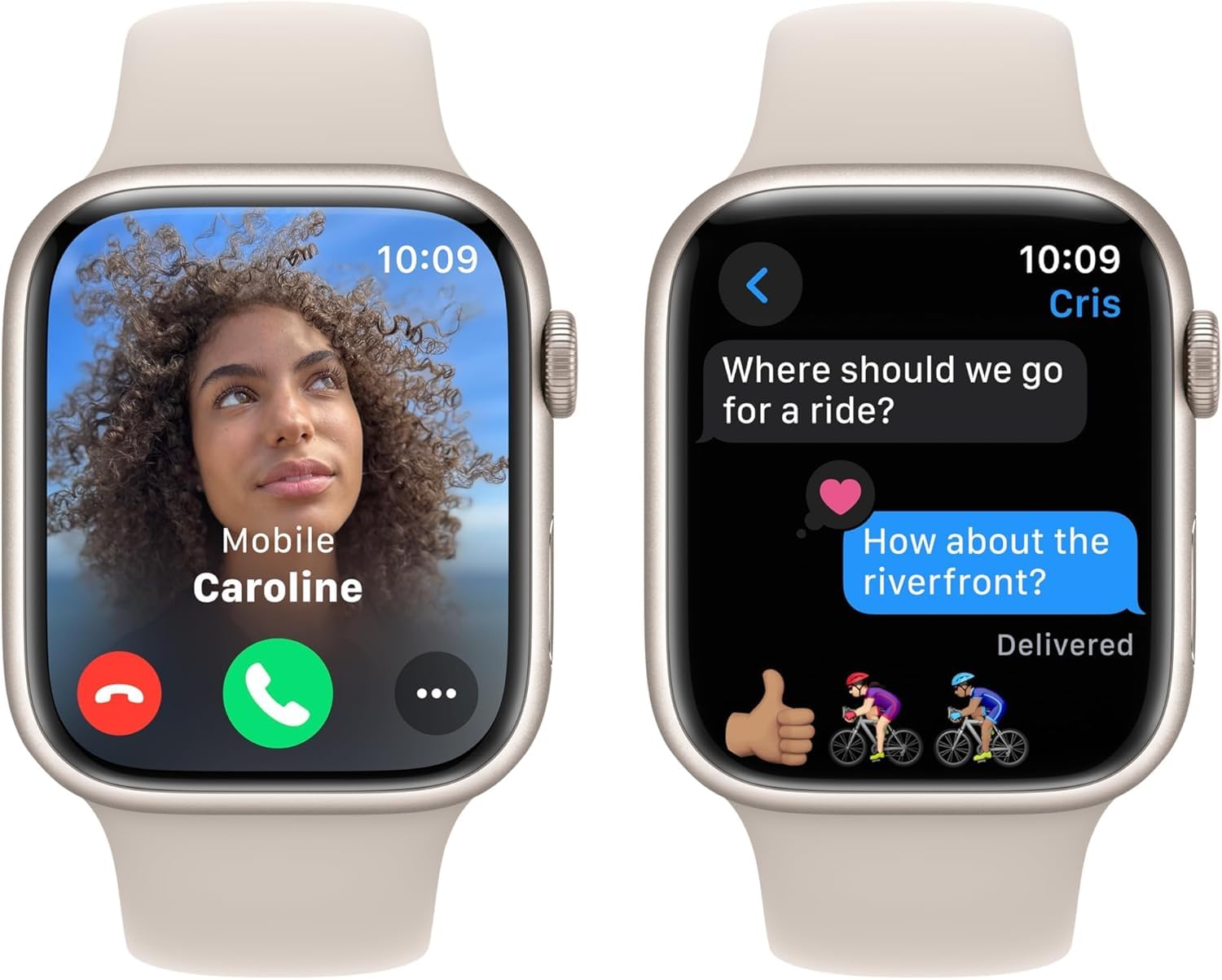 Amazon.com: Apple Watch Series 9 [GPS, 45mm] - Starlight Aluminum