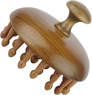 IWOWHERO Comb Head Massage Comb Detangler Comb Bamboo Hair Comb Combs for Women Wooden Massage Comb Manual Head Massager Detangling Hairbrush Sandalwood Miss Styling Comb Natural