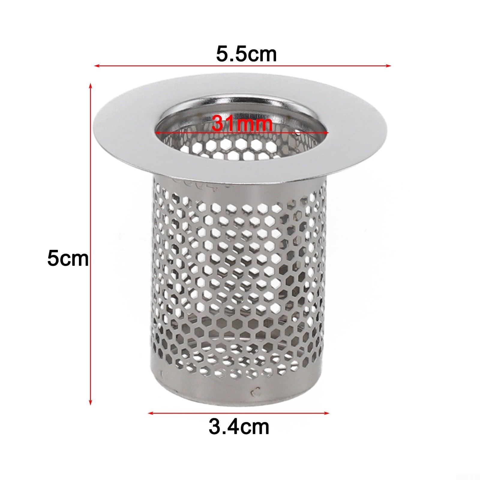 Sitko do zlewu Sitko do zlewu kuchennego, 5 szt. gumowej uszczelki, podkładki i sitka o średnicy 78-83 mm(For 82 83mm)