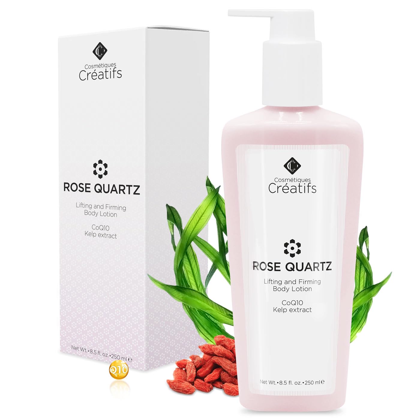 Rose Quartz Body Lotion with CoQ10, Kelp Extract and Hydrating Antioxidants, 8.5 fl. oz.