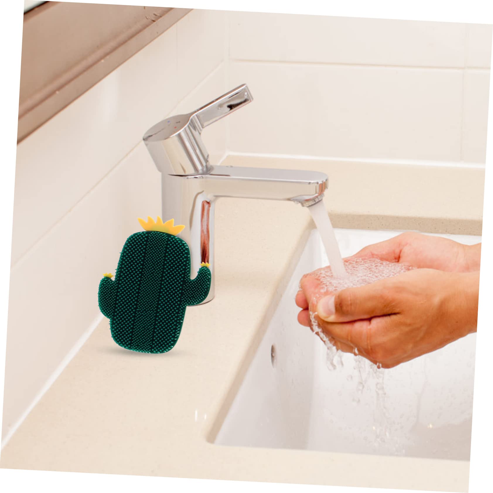 Housoutil 9 Piezas Cepillo de silicona limpiador de poros cepillo de limpieza de lavado de cara manual de cara herramienta lavabo Perder