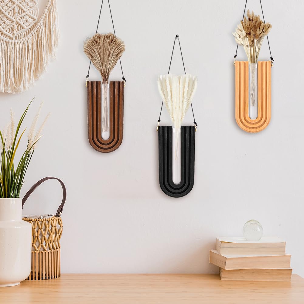 Maceta Colgante Decorativa De Madera En Forma De Casa Con Flores Artificiales - 26.5x22 Cm, Para Pared