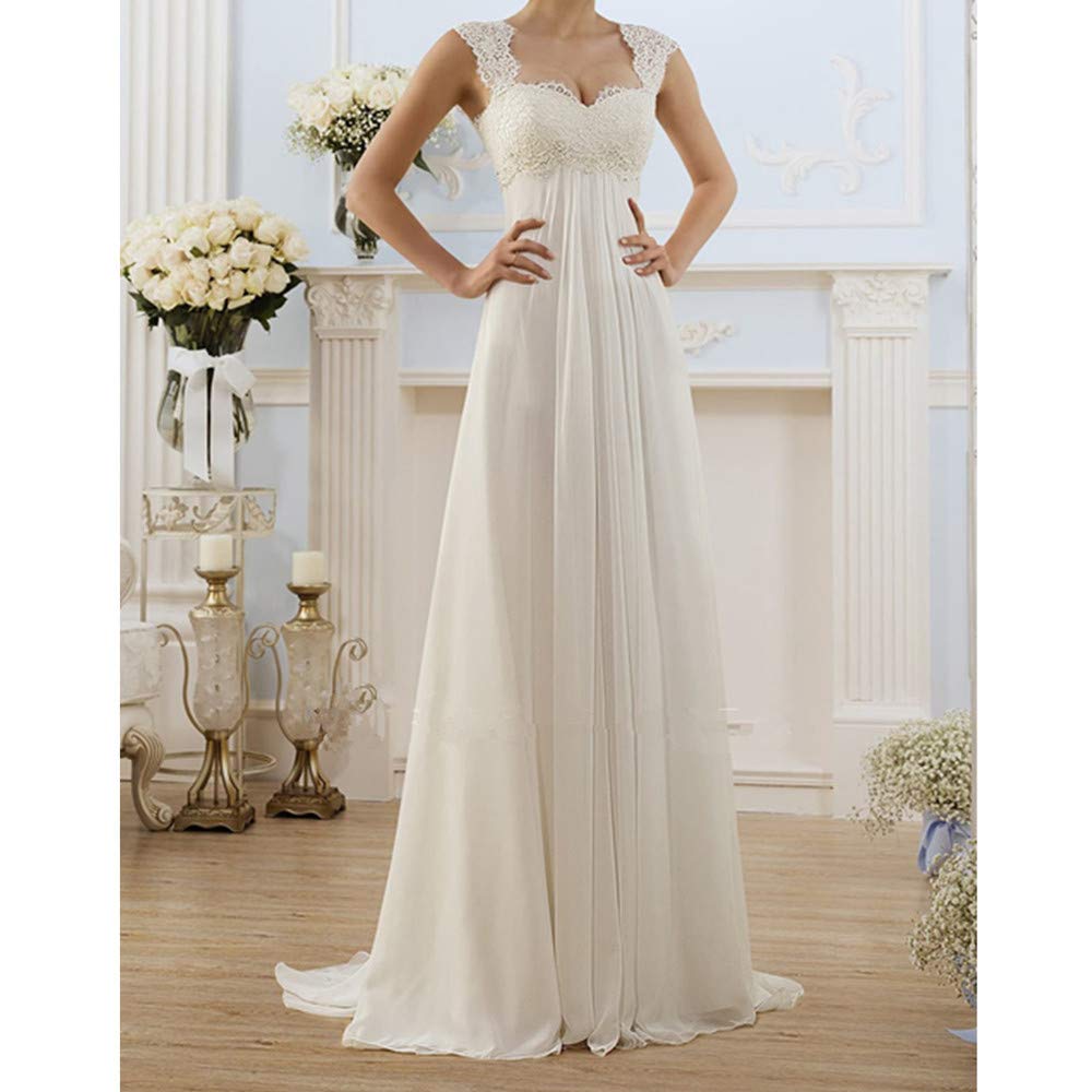 Nidddiv Robe de mariée pour femme - Robe longue blanche élégante - Grande taille - Taille haute - Robe de soirée plissée patchwork - Dos nu - Robe moulante