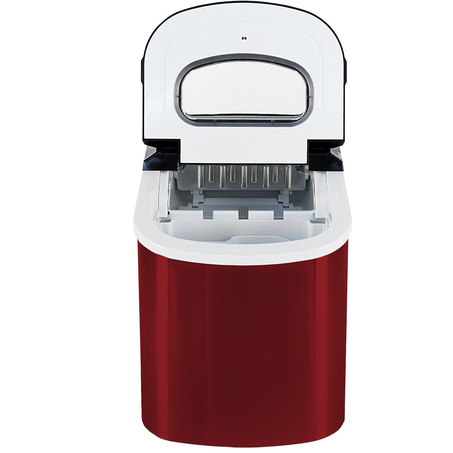 GGM Gastro | EBRH12 | Eiswürfelmaschine - Hohlzylinder - 12 kg/24 h - Rot