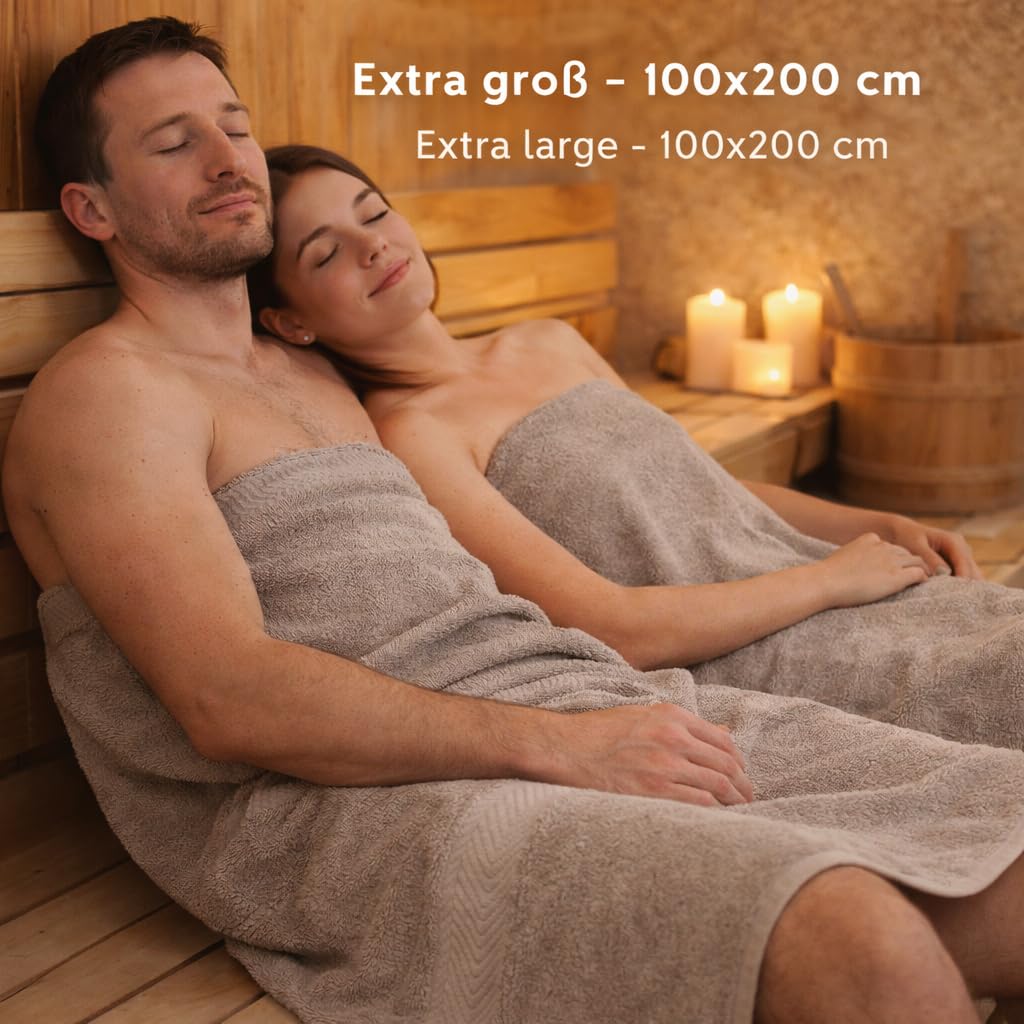 Betz Toalla de baño XXL Palermo 100% algodón 100x200 cm Color Gris Piedra