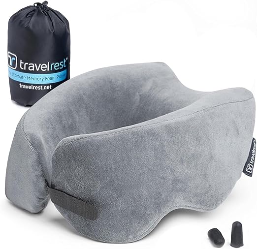 Travelrest Nest Patented Ultimate Memory Foam Travel Pillow / Neck