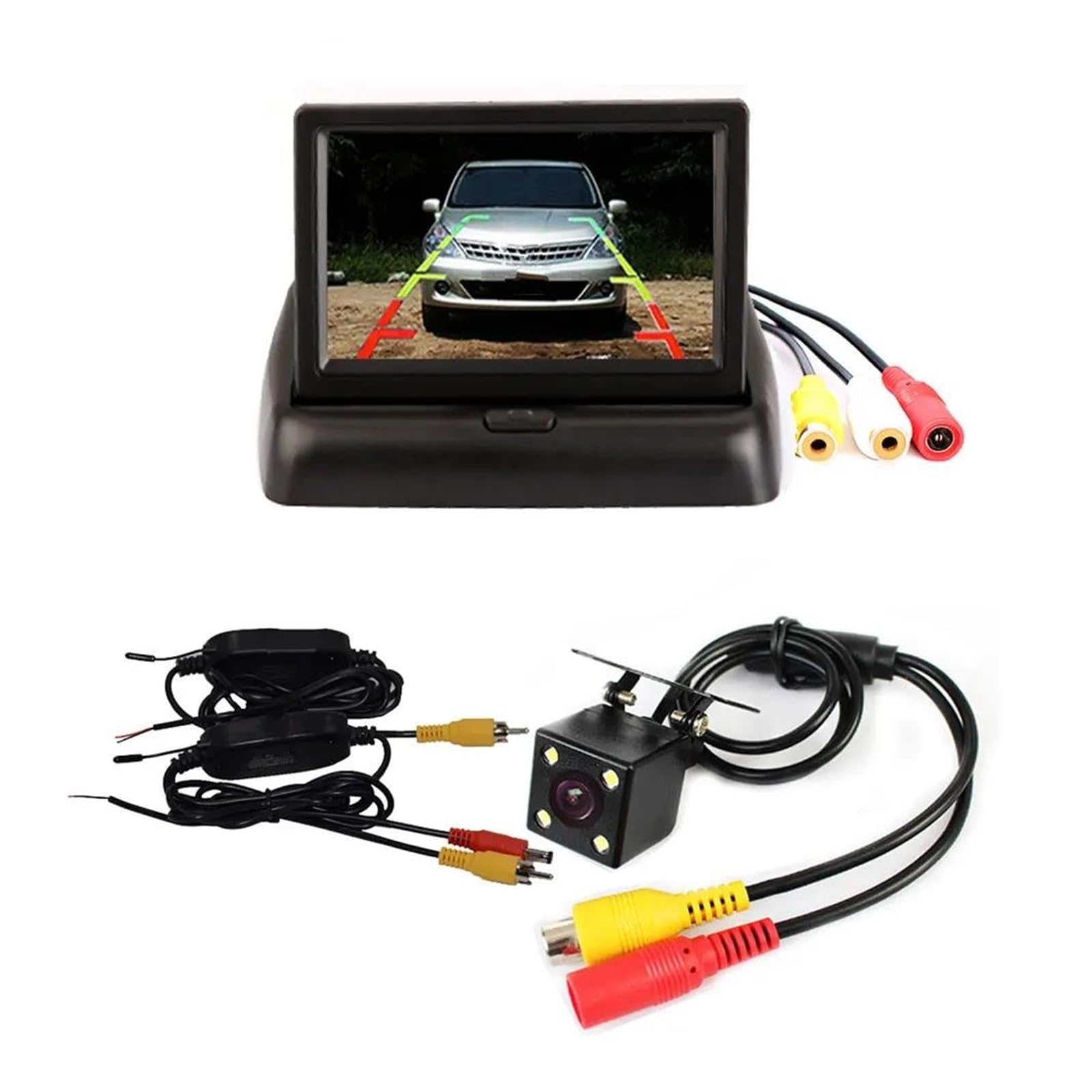 Kamera cofania CCD HD 2,4 GHz bezprzewodowy nadajnik samochodowy kamera cofania z monitorem wyświetlacz LCD Backup Night Vision zestaw kamer cofania