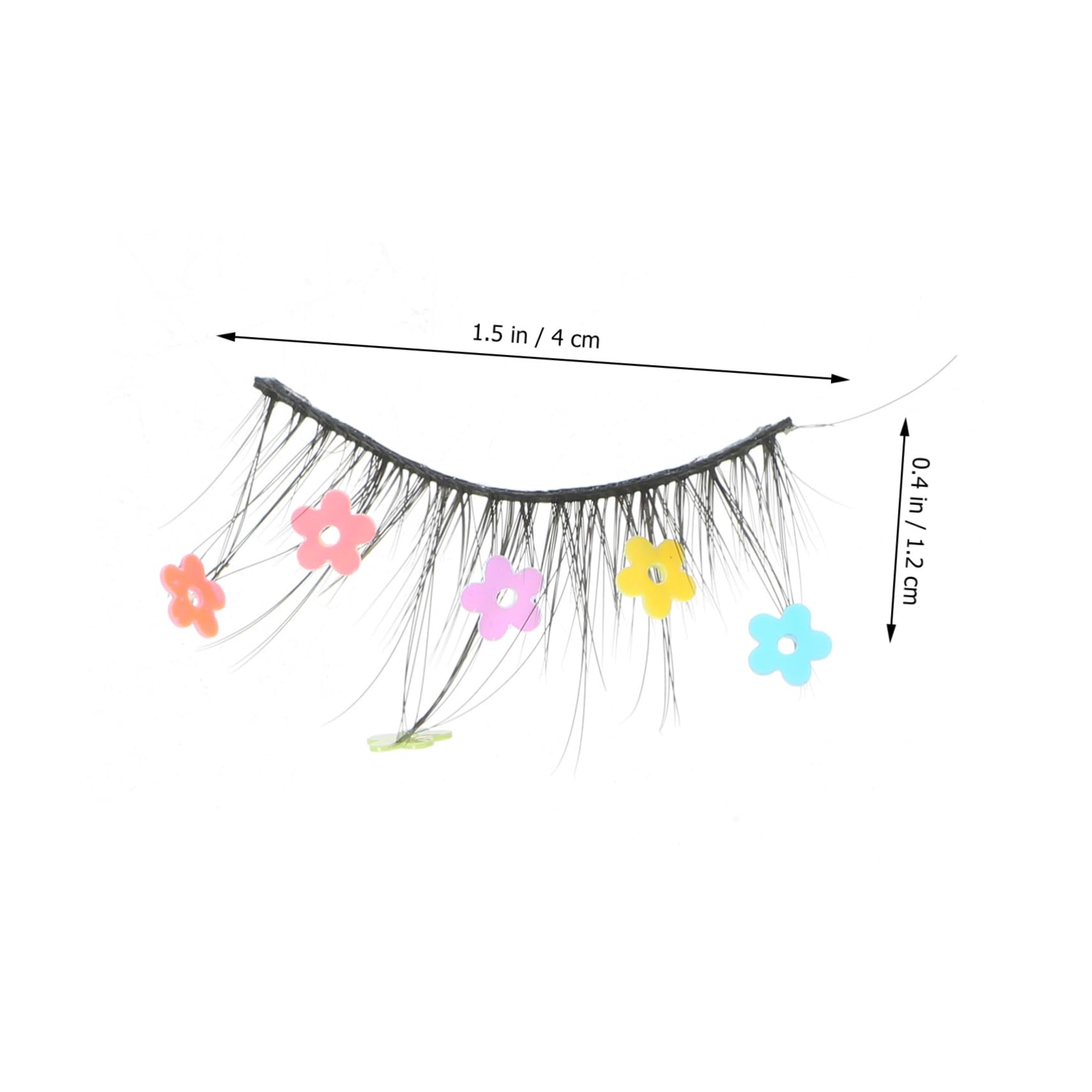 Beavorty 9paare Falsche Wimpern Mit Bunten Pailletten Herz Und Blumenmuster Für Einzigartigen Augenaufschlag Einfache Anwendung Für Und Besondere Anlässe