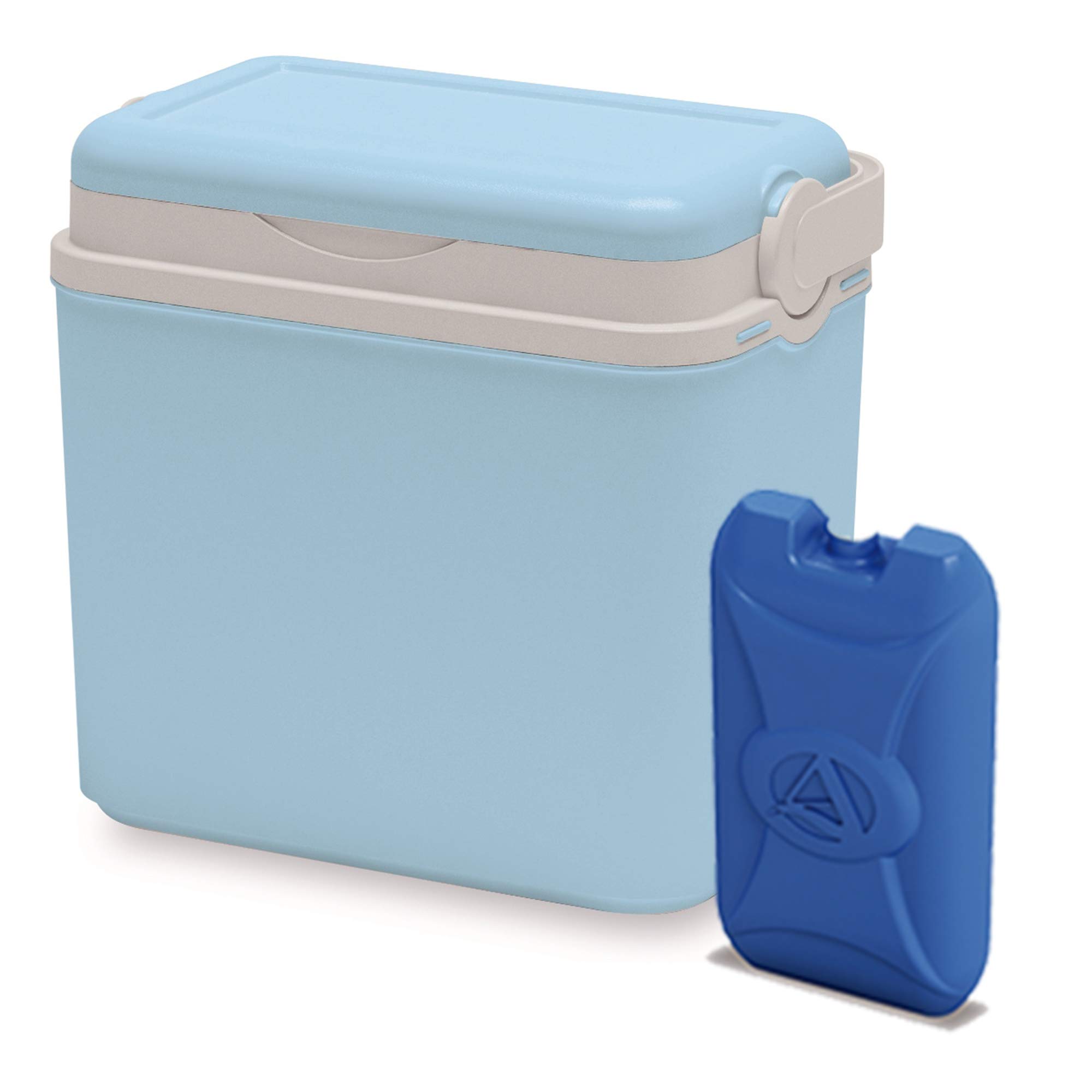 URBNLIVING Large 10L Cooler Boxes Camping Beach Travel Picnic Food Insulator (Light Blue, Cooler Box with Ice Pack) — image 1
