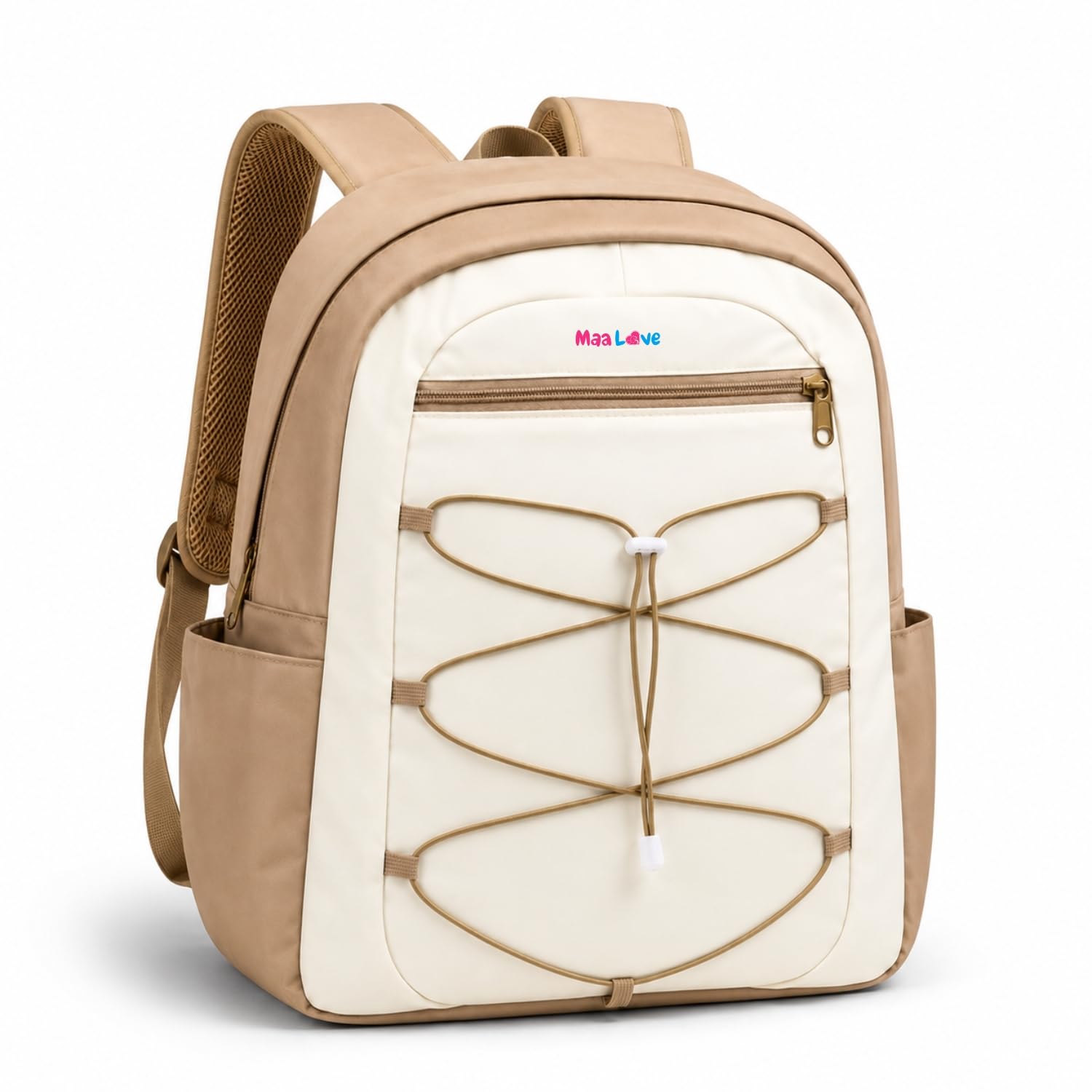 Stylish School Backpack for Boys & Girls | Lightweight Durable College Bag with Front Zipper Pocket & Elastic Cord | Multi-Purpose Backpack for School, Travel & Daily Use-image-32