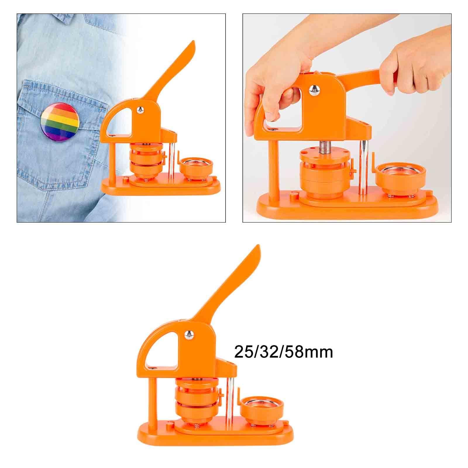 máquina para Hacer Botones, Máquina for Hacer Botones, Perforadora de Insignias, botón Pin, fácil Usar, fabricación moldes DIY(58mm)