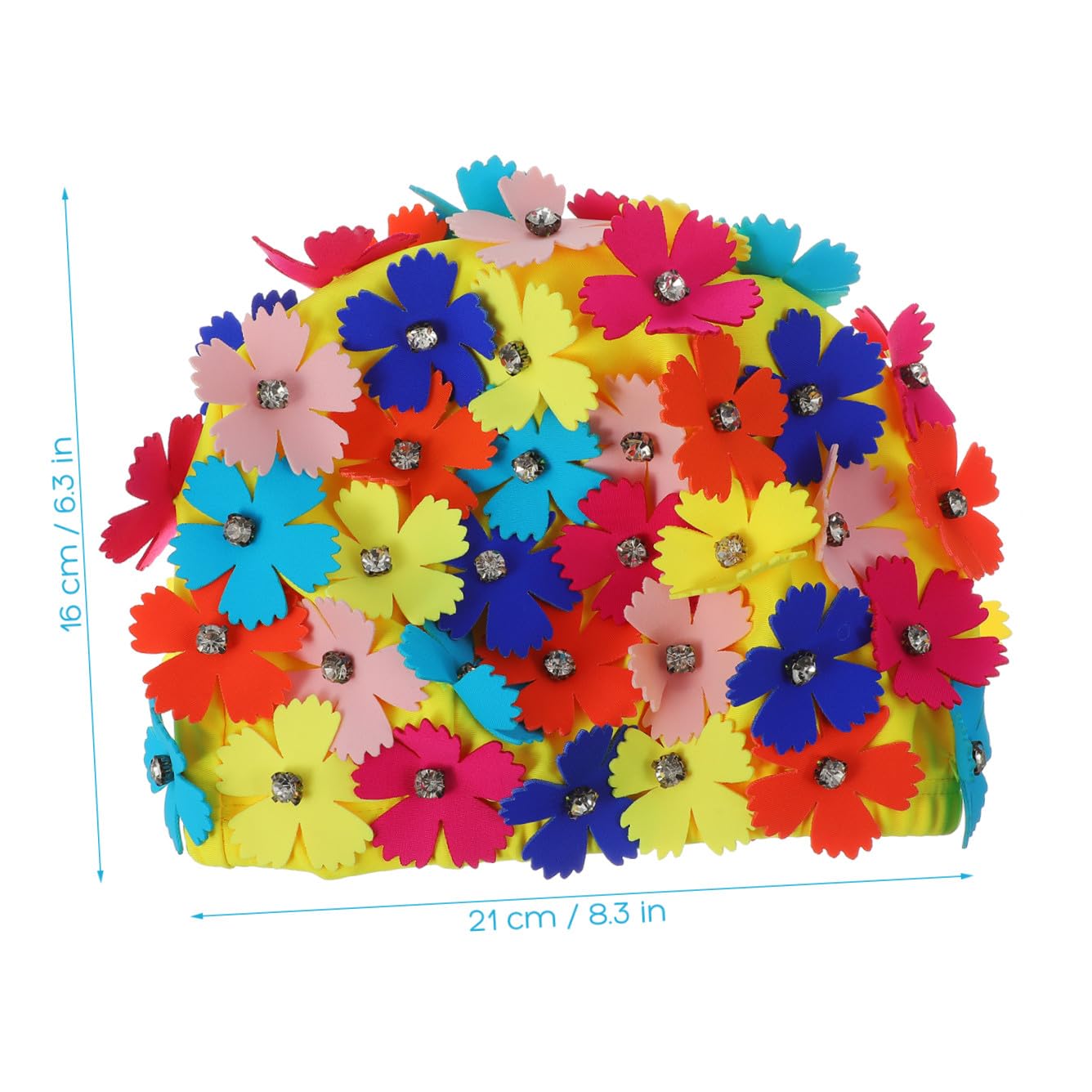 TOYANDONA Sombrero De Pétalo Gorro De Baño Mujer Cabello Baños Tapa De Baño De Baño Gorro De Natación Pétalos Chicas Sombreros para Mujer Gorra De Baño Flores Playa Vistoso Nylon