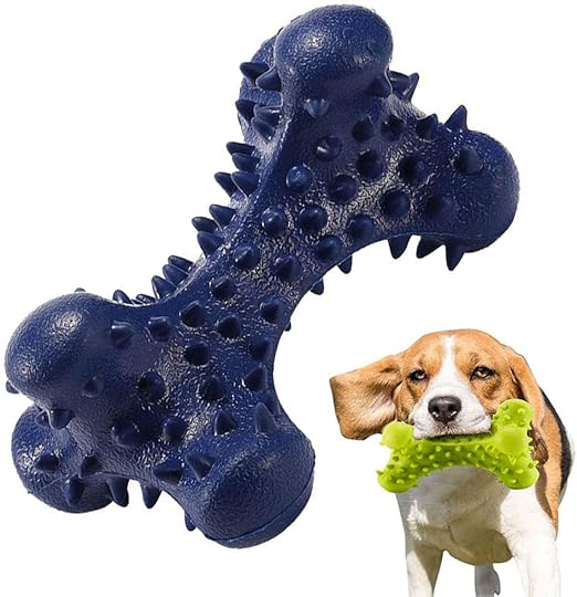 Amazon Co Jp 耐久性ペットの子犬の骨犬噛むおもちゃゴム犬用おもちゃ犬骨子犬の歯が生えるおもちゃトレーニング歯のクリーニングために小中大犬 Color 青い ペット用品