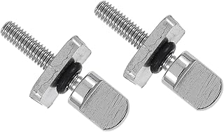 CLISPEED 2 Sets Tail Fin Screw Kayak Tail Fin Screws Sliding Fin Screw Stainless Steel Track Screws Bolt Kit Stainless Screws Thumb Screws Kayak Oar Screw Boat Caudal Screw Canoe Screw Set