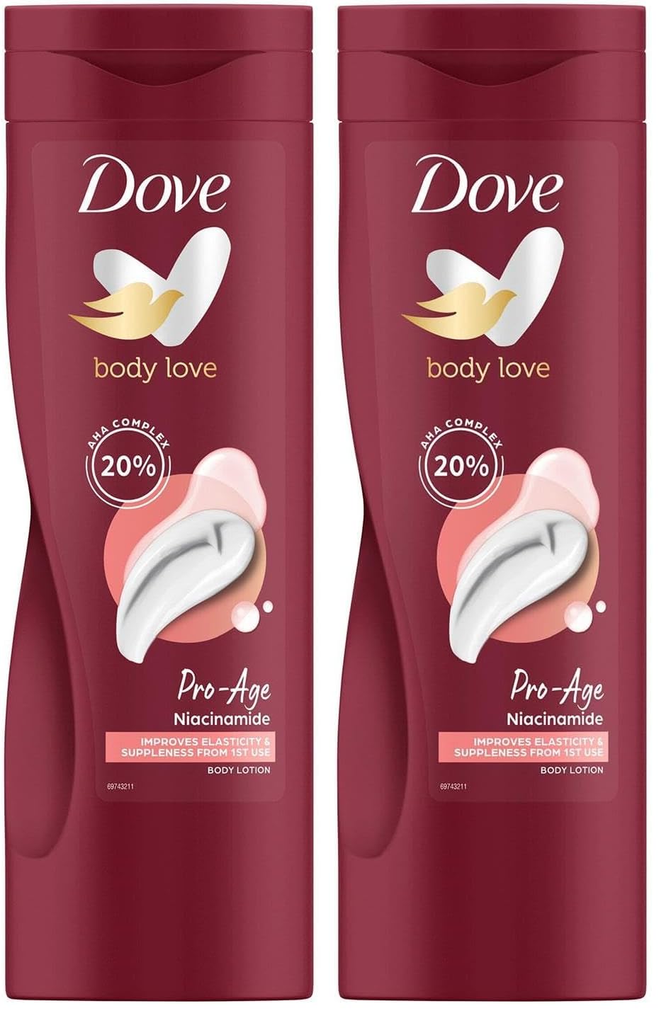 DoveNourishing Body Care Pro Age Body Lotion 400 ml (Pack of 2)
