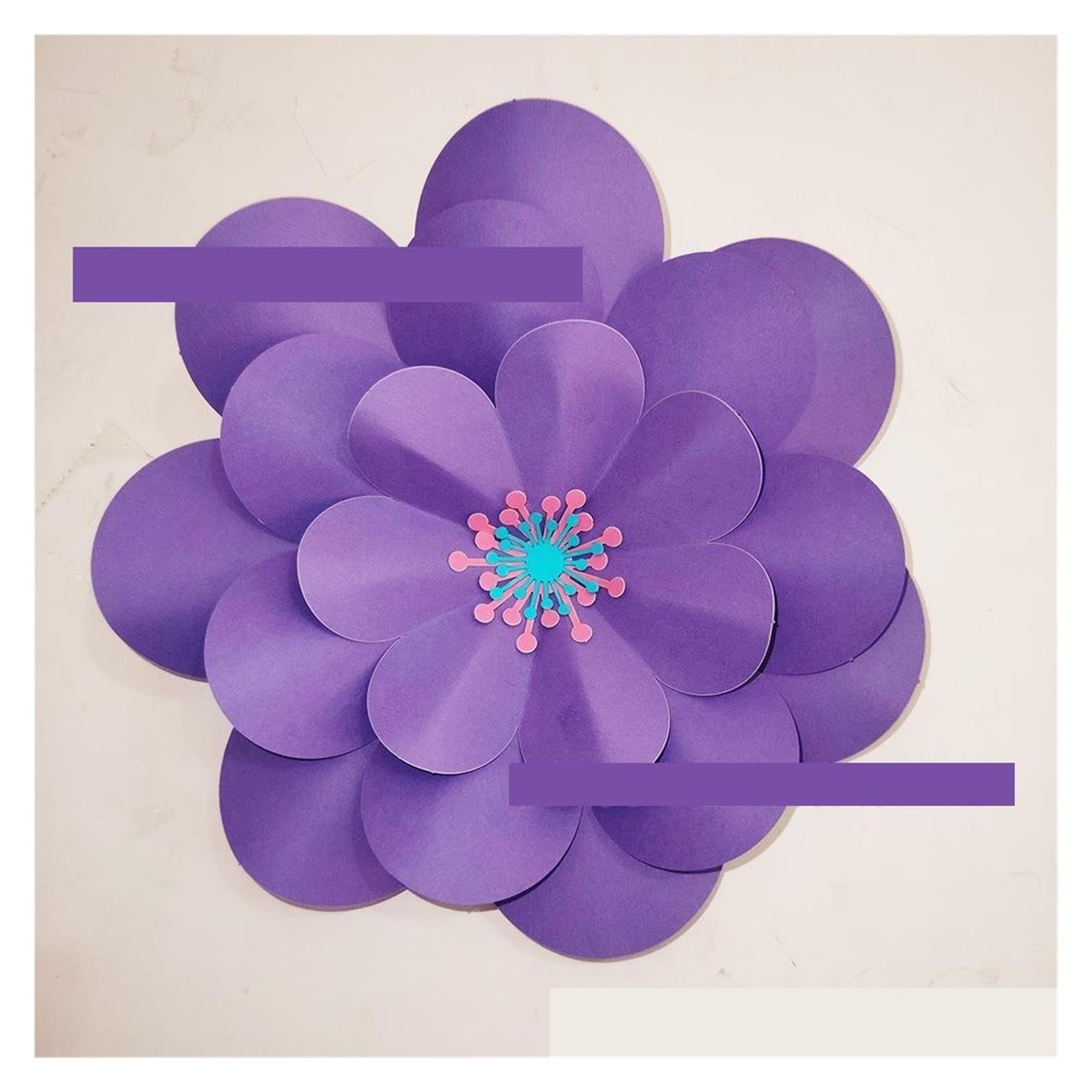 10 Juegos/100 Flores De Papel for Decoración Paredes Para Decoraciones