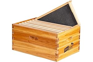 MayBee 8-Frame Beehive Box Langstroth Deep Brood Box - Assembled