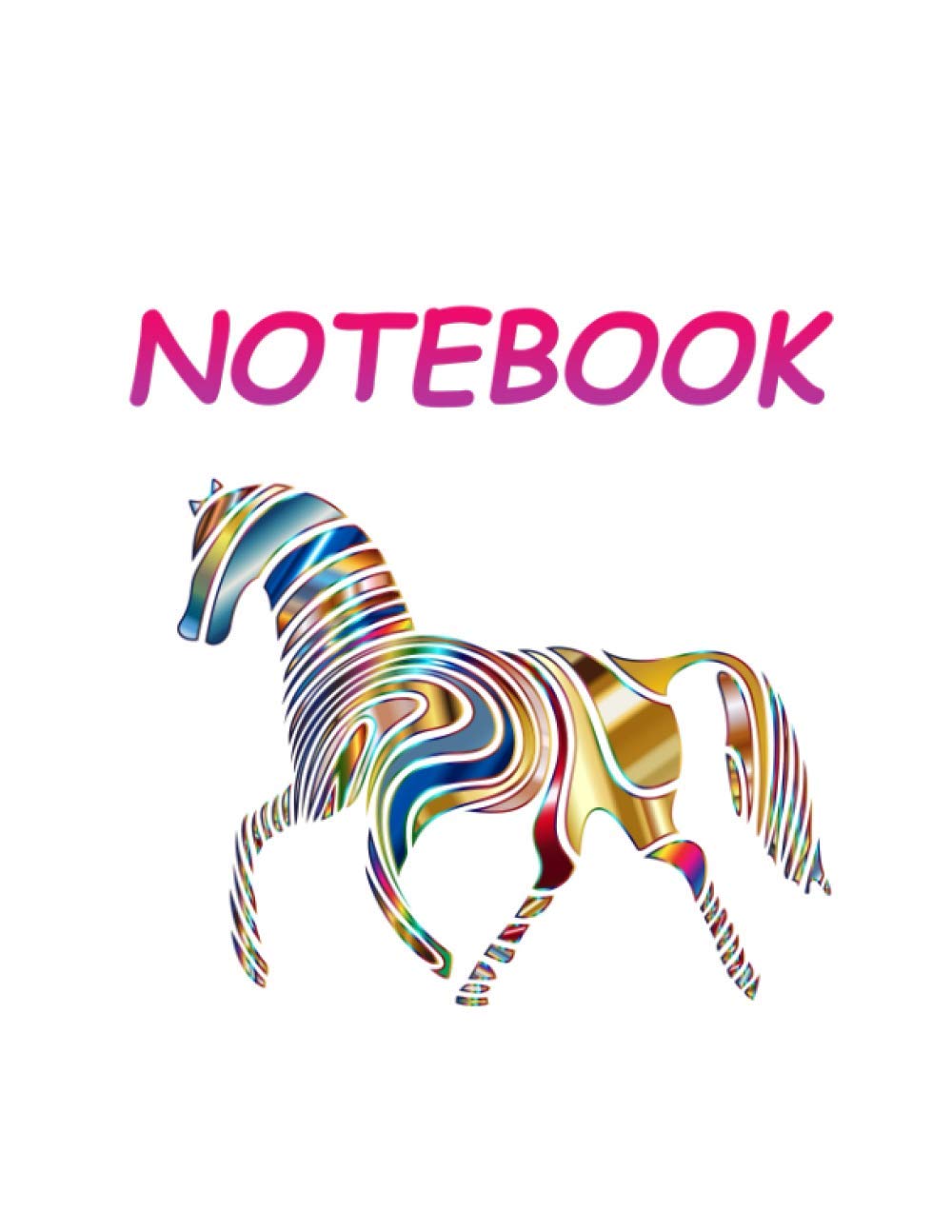 Horse Notebook Ruled 120 Pages DIN A4 (8.5x11 Inches)