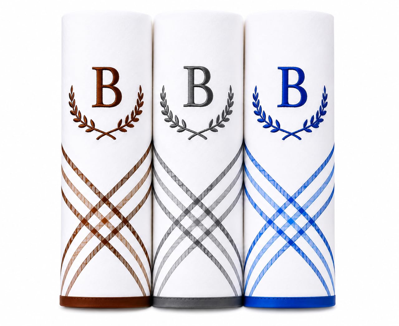 antonia Personalized Cotton Handkerchief for Men & Boys with Embroidered Initials Alphabets for Gift (Pack of 3)-picture-59
