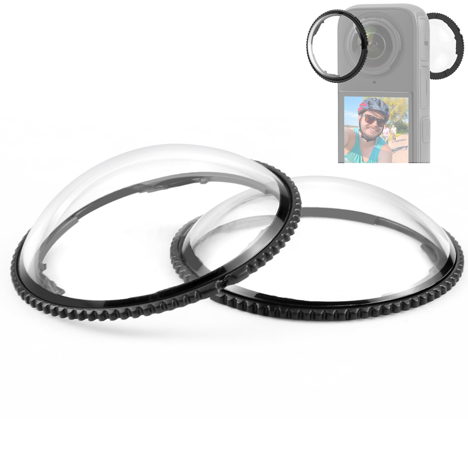 PULUZ for Insta360 X4 PC Lens Protector Cover, Scratch Resistant Lens Cap