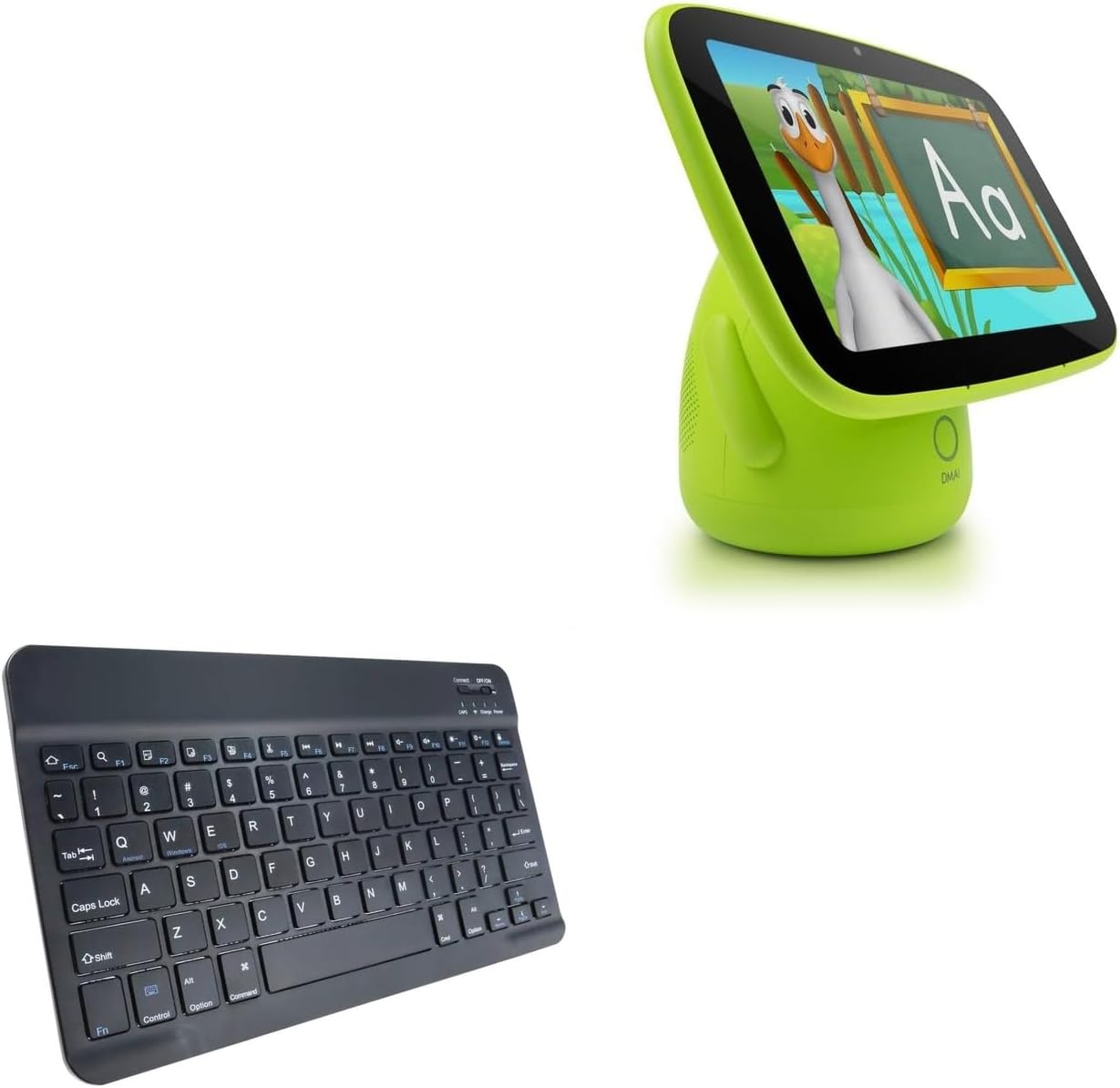 BoxWave Keyboard Compatible with ALILA Sit & Play - SlimKeys Bluetooth Keyboard, Portable Thin with Chiclet-Style Keys - Jet Black
