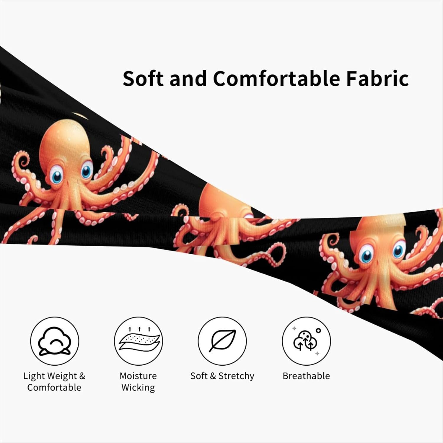 Octopus Swinging Its Tail Sports Sweatband – Stay Dry & Confident During Every Workout