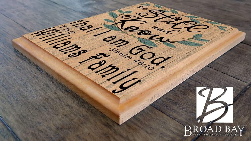 Be Still And Know Custom Family Name Sign PERSONALIZED Wedding Houswarming Home Decor Be Still and Know Gift