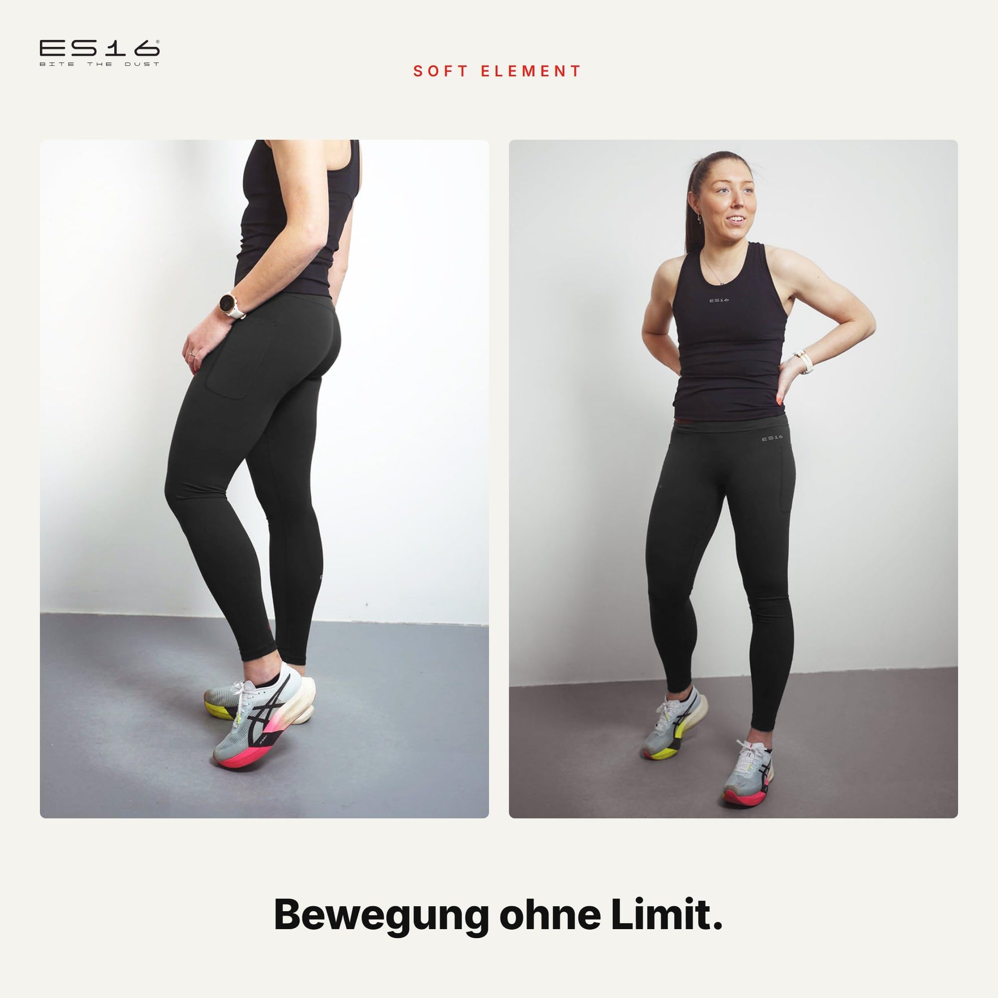Tights Soft Element Mujer | Leggings Deportivos Suaves y Funcionales para Fitness, Yoga y Running – Mallas Elásticas Transpirables